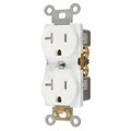 American Imaginations 20 AMP Rectangle White Electrical Receptacle Plastic-Aluminum AI-36840